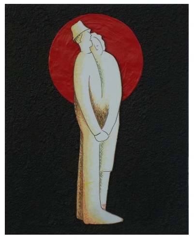 COPPIA - (opera su tavola) - 