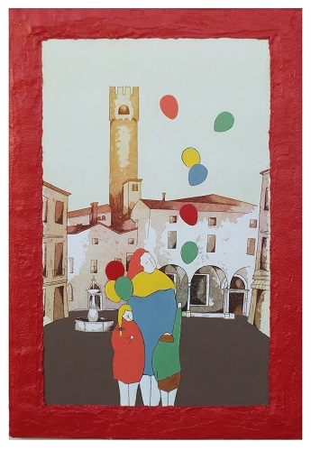 PIAZZA SAN VITO -  (opera su tavola) -  