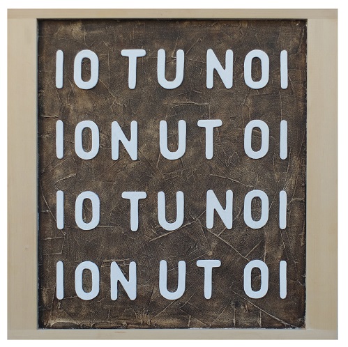 IO, TU, NOI - opera su tavola - 