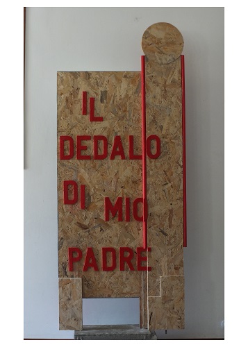 IL DEDALO DI MIO PADRE (latoB)  Scultura  per installazione
